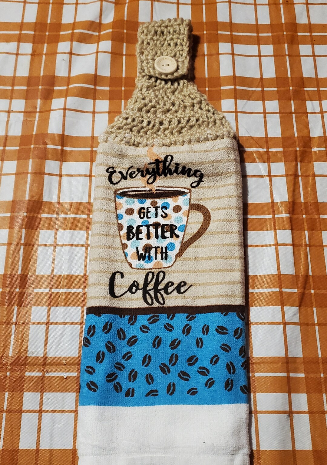 Crocheted Kitchen Towel, Handmade, Kitchen Decor, Housewarming Etsy