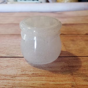 Resin jar, home decor, storage container,  glitter