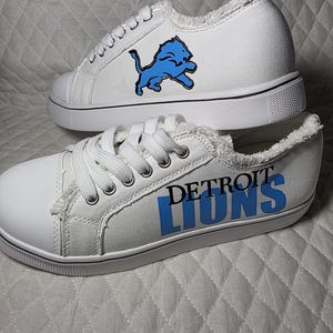 Custom Detroit Lions Hey dudes Personalized NFL Detroit Lions Custom Name Hey Dude Shoes  main image 4