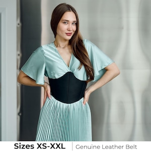 Leather corset belt, Leather wide belt, Leather underbust belt, Wide corset belt, Medieval belt, Waist belt,  Leather dress belt,Gothic belt