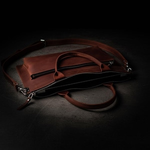 Leather Laptop Bag For Women, Leather Briefcase For Laptop, Brown Leather Laptop Bag, Professional Laptop Bag Leather, Leather Work Bag image 15