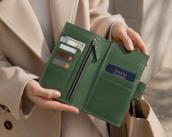 Portapassaporto in pelle per famiglie, portafoglio da viaggio per passaporto per famiglie, organizer da viaggio per famiglie, organizer in pelle per passaporto, portapassaporto multiplo