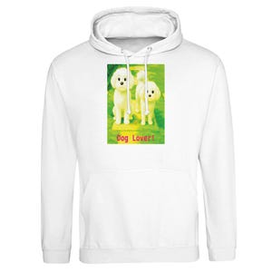 Hoodie with original Dog Lovers Print "Cartoon design" Women's clothing