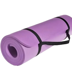Handmade Extra Thick Yoga Mat with Carrying Strap | Non-Slip & Cushioned Exercise Mat for Yoga, Pilates, Home Workouts.