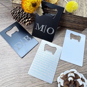 Apribottiglie con carta di credito personalizzato, apribottiglie in metallo, regalo per lo sposo, regalo di nozze, regalo perfetto per lo sposo, regalo per l'addio al celibato, regalo per il bar