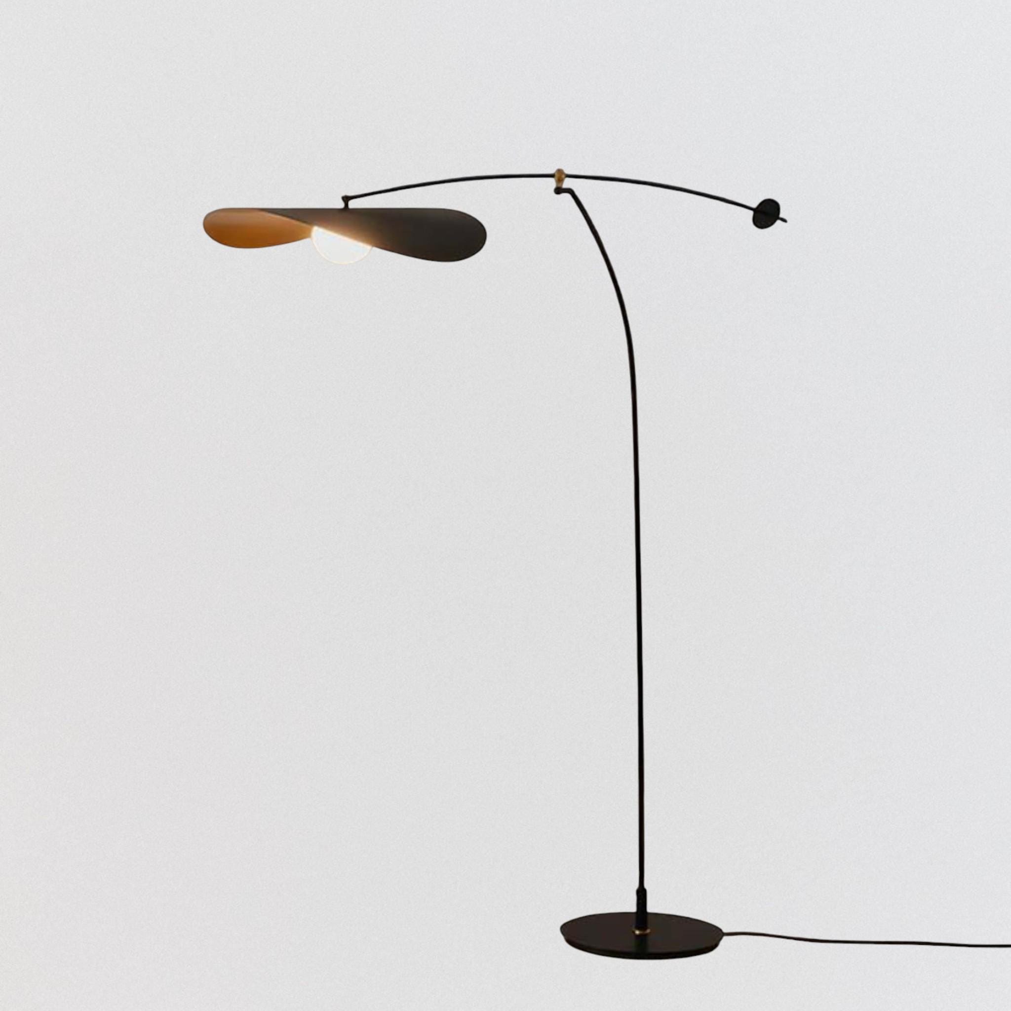 Modern Minimalist Balancing Floor Lamp | Mid Century Mobile Style ...