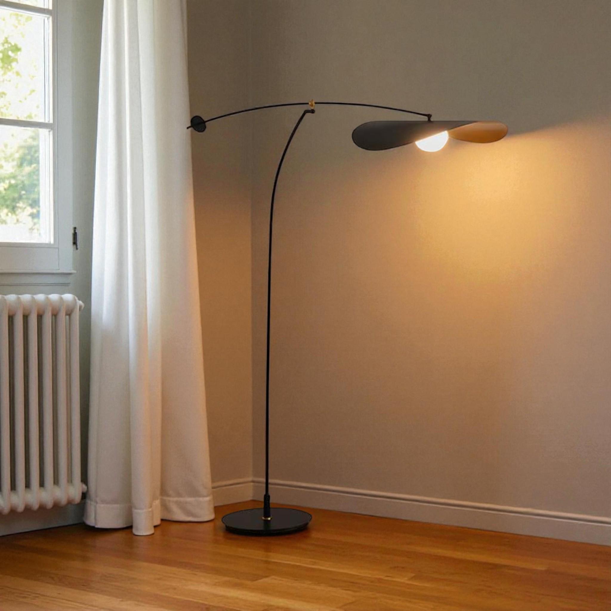 Modern Minimalist Balancing Floor Lamp | Mid Century Mobile Style ...