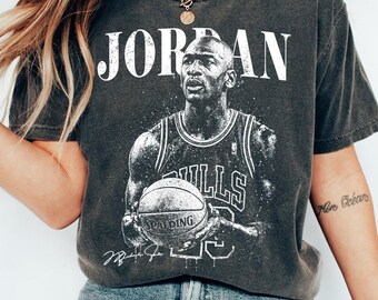 T-shirt Vintage Vert "Basketball Graphic" - Made In USA - Taille M - Marque M & M - Occasion Très Bon état
