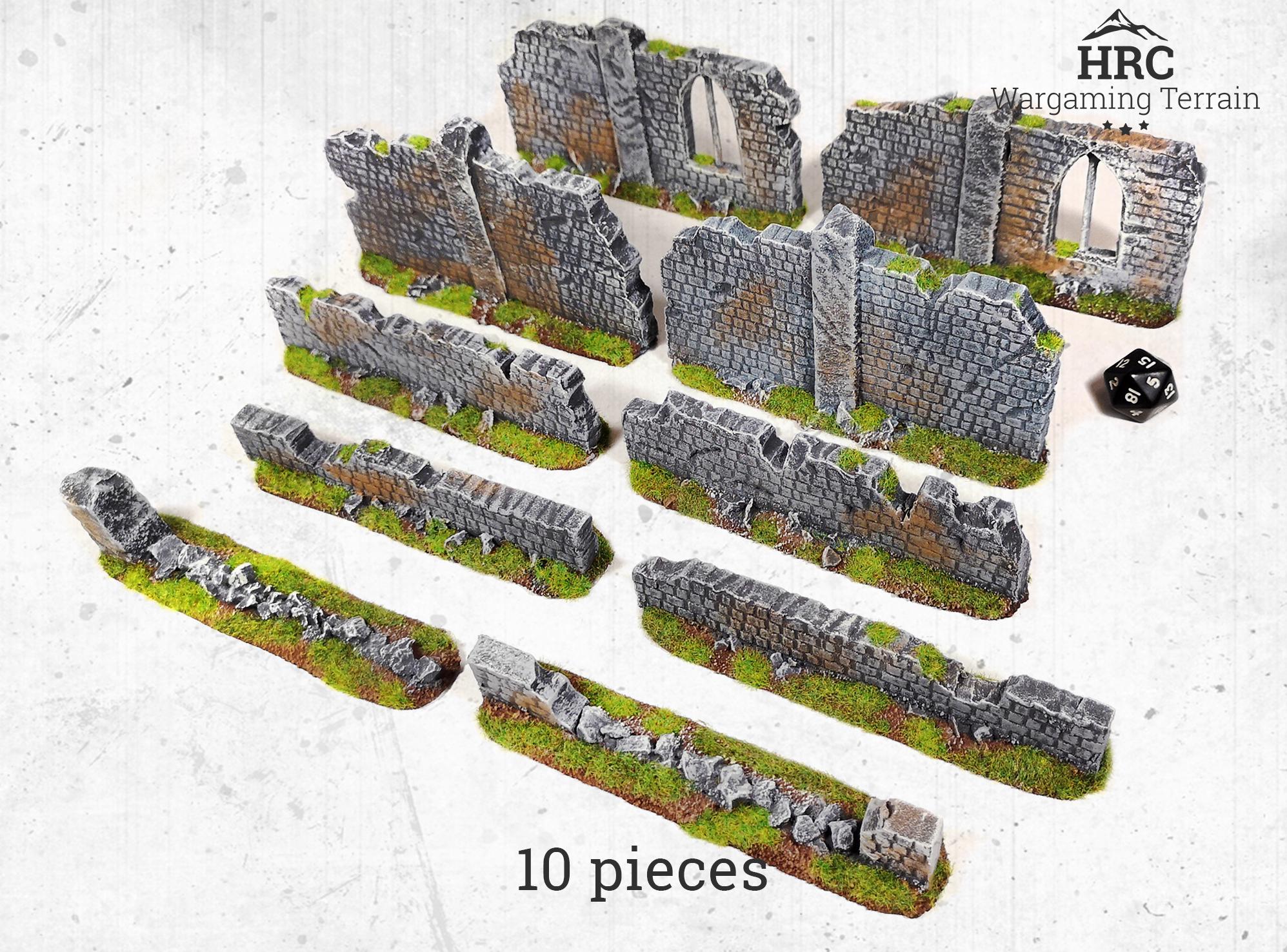 TAIZhiChen 1/72 Maison détruite Modèle Décor Miniature Ruines Diorama Modèle Accessoire