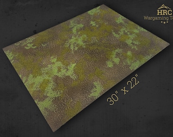 Tabuleiro de Batalha Wargaming 22 x 30 pol. - tabuleiro de guerra pronto para jogos de guerra e RPG - D&D, Martelo de Guerra, Velho Mundo. Flocado e pintado.