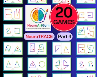 NeuroTrace 20 Brain Training Games: Bilateral Coordination, Focus - Printable PDF