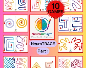 NeuroTrace Brain Training Game: Bilateral Coordination, Focus (Printable PDF
