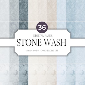 Stone Wash Texture Digital Paper, Pastel Scrapbook Background (Digital Download)