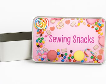 Sewing storage tin snacks