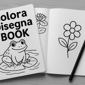 Colora e Disegna con gli Animali e la Natura – Libro PDF per Bambini