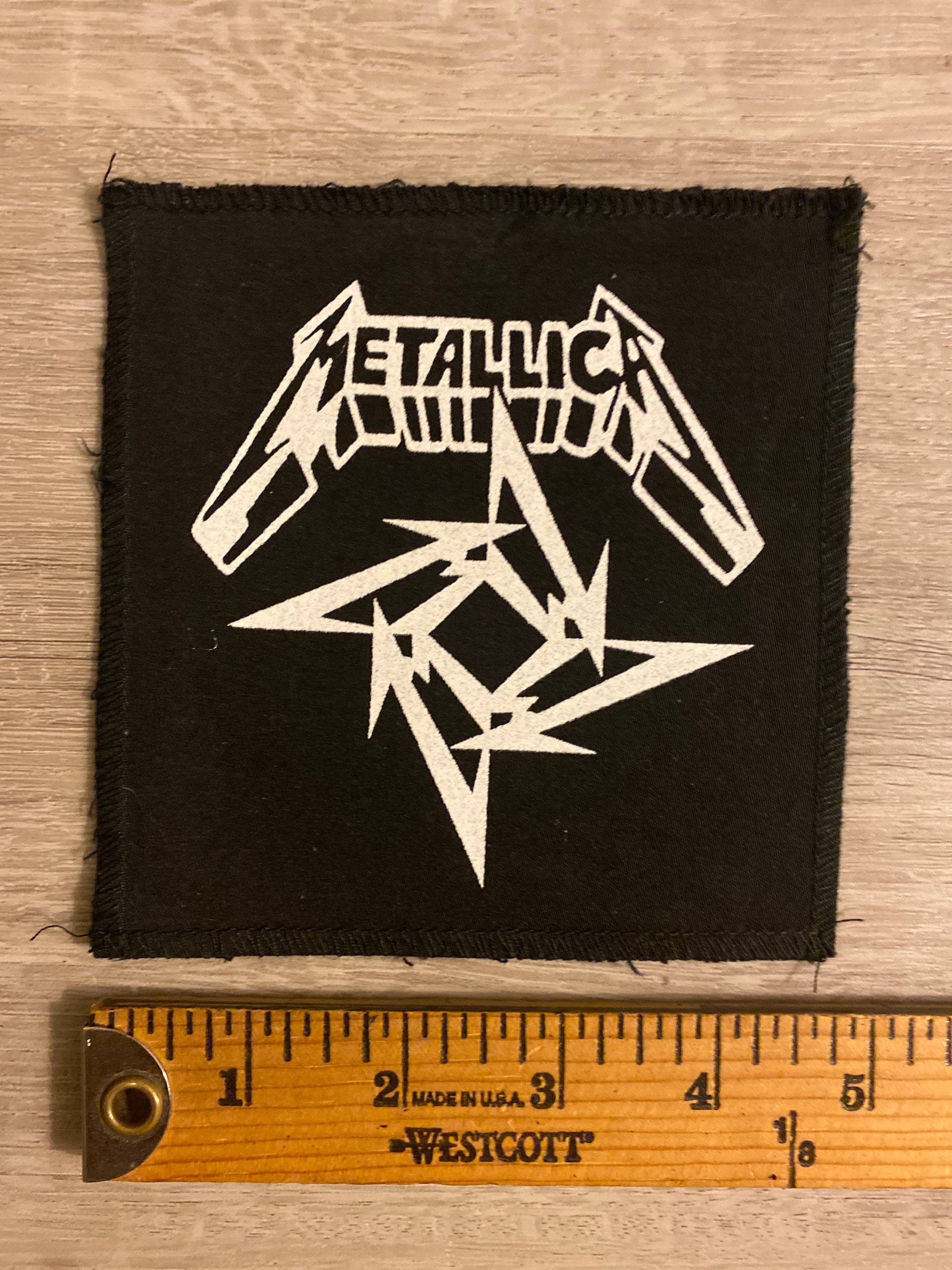 Metallica Back Patch Black and White SMALL Sew on 