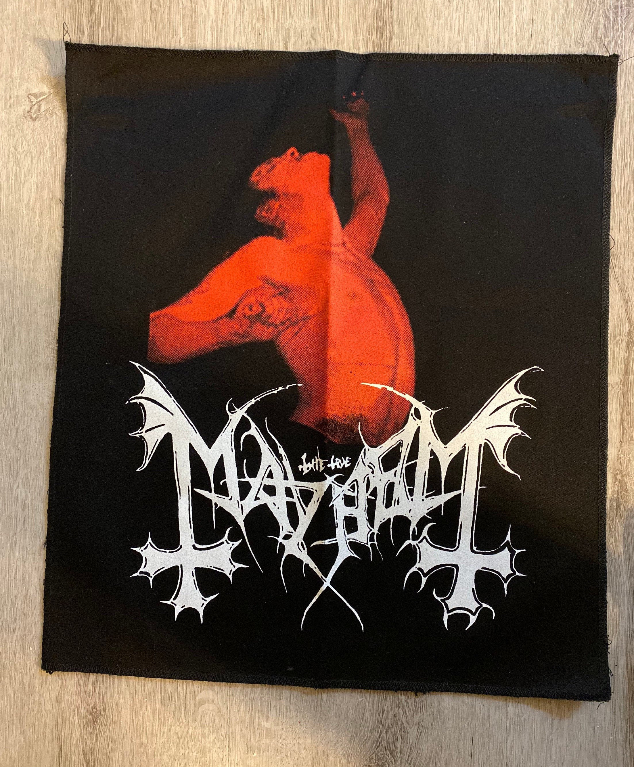 Metallica Back Patch Black and White SMALL Sew on 