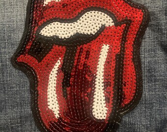 Large Rolling Stone sequin back patch