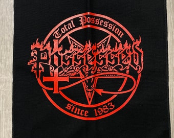 Total possession back patch black and red - ( sew on )