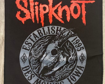 Slipnot  band back patch Style#2 (  sew on )