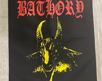 Bathory Black,Red and Yellow patch(  sew on ) with ragged edges. New. No tags