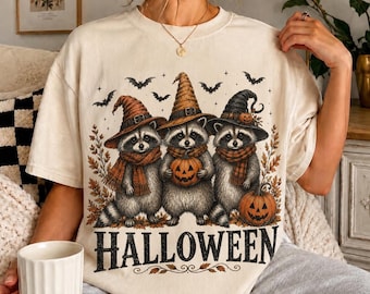 Camiseta linda de Halloween, Camiseta de calabaza de Halloween, Camiseta Comfort Colors 1717, Camiseta linda de fantasma, Camiseta espeluznante de otoño, Regalo de camiseta de calabaza de Halloween