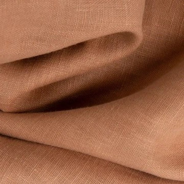 Designer linen terra cotta faded rust orange throw pillow cover euro sham extra long lumbar solid