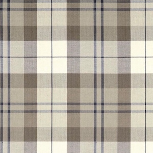 Beautiful , Covington Leland preppy plaid curtain panels black grey beige tan 48x84 48x96 48x108 54x84 54x96 54x108 or custom sizes