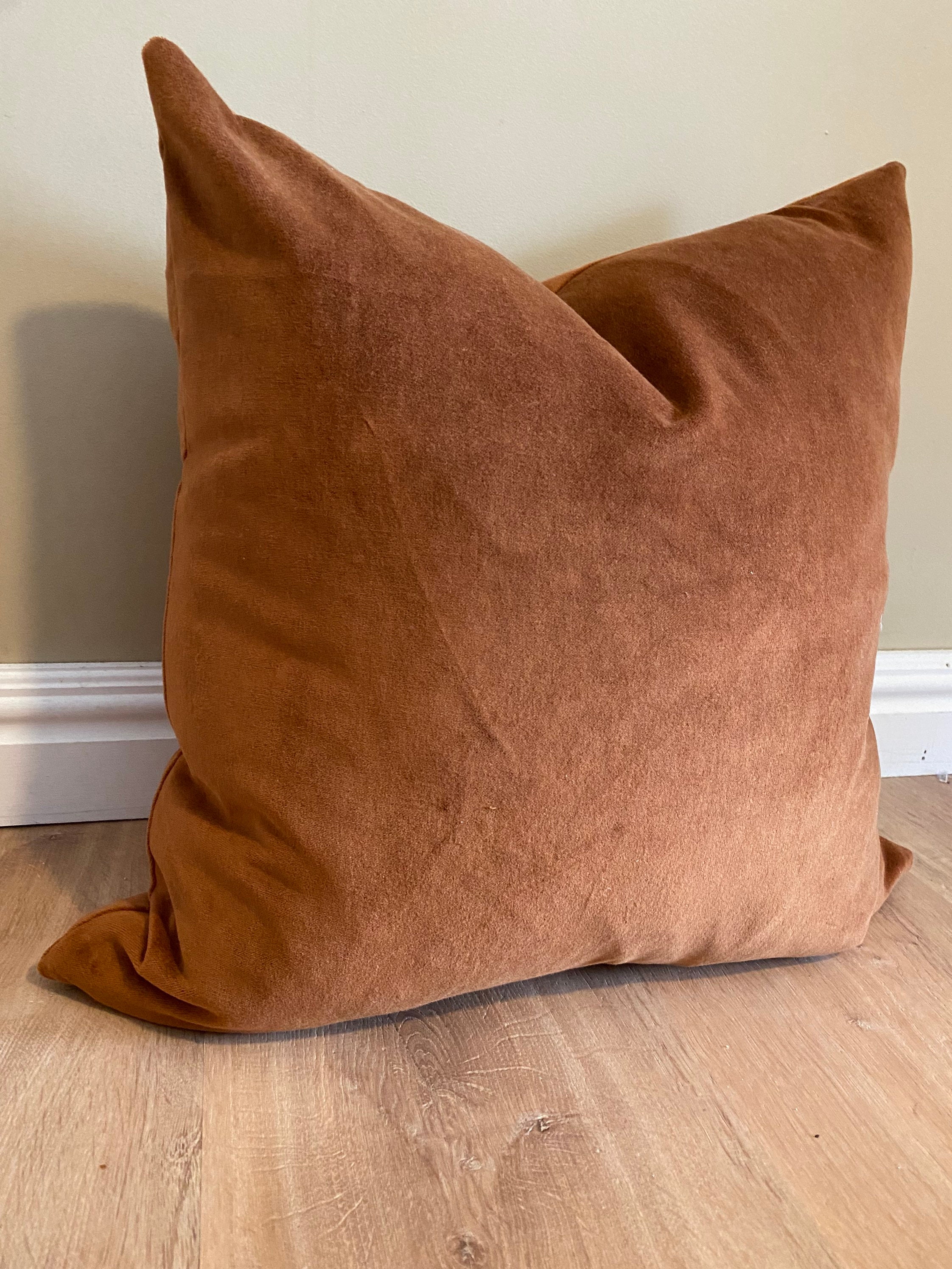 Patdrea Velvet Decorative Pillow Cover - Soft Euro Sham With Hidden Zipper For Sofa, Bed, Car