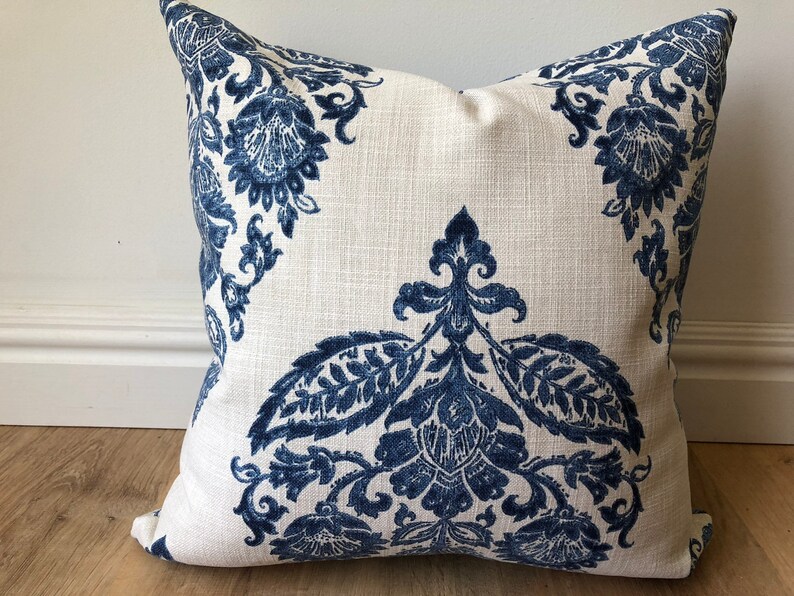 Pindler and Pindler Block Print Paisley Pillow Cover - Thumbnail 2