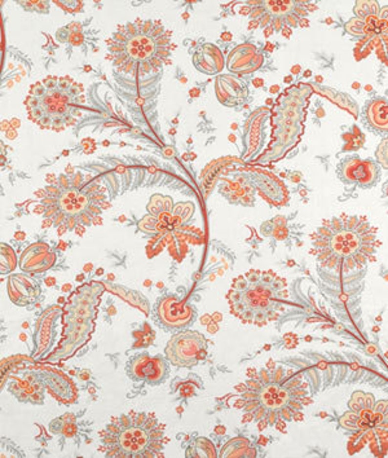 Designer Sarah Richardson Kravet fabric brookhaven coral orange pillow cover taupe beige gray white geo diamond euro sham lumbar solid