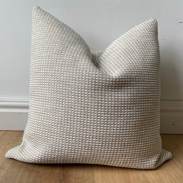 White Textured Pillow Etsy