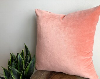 peach colored throw pillows