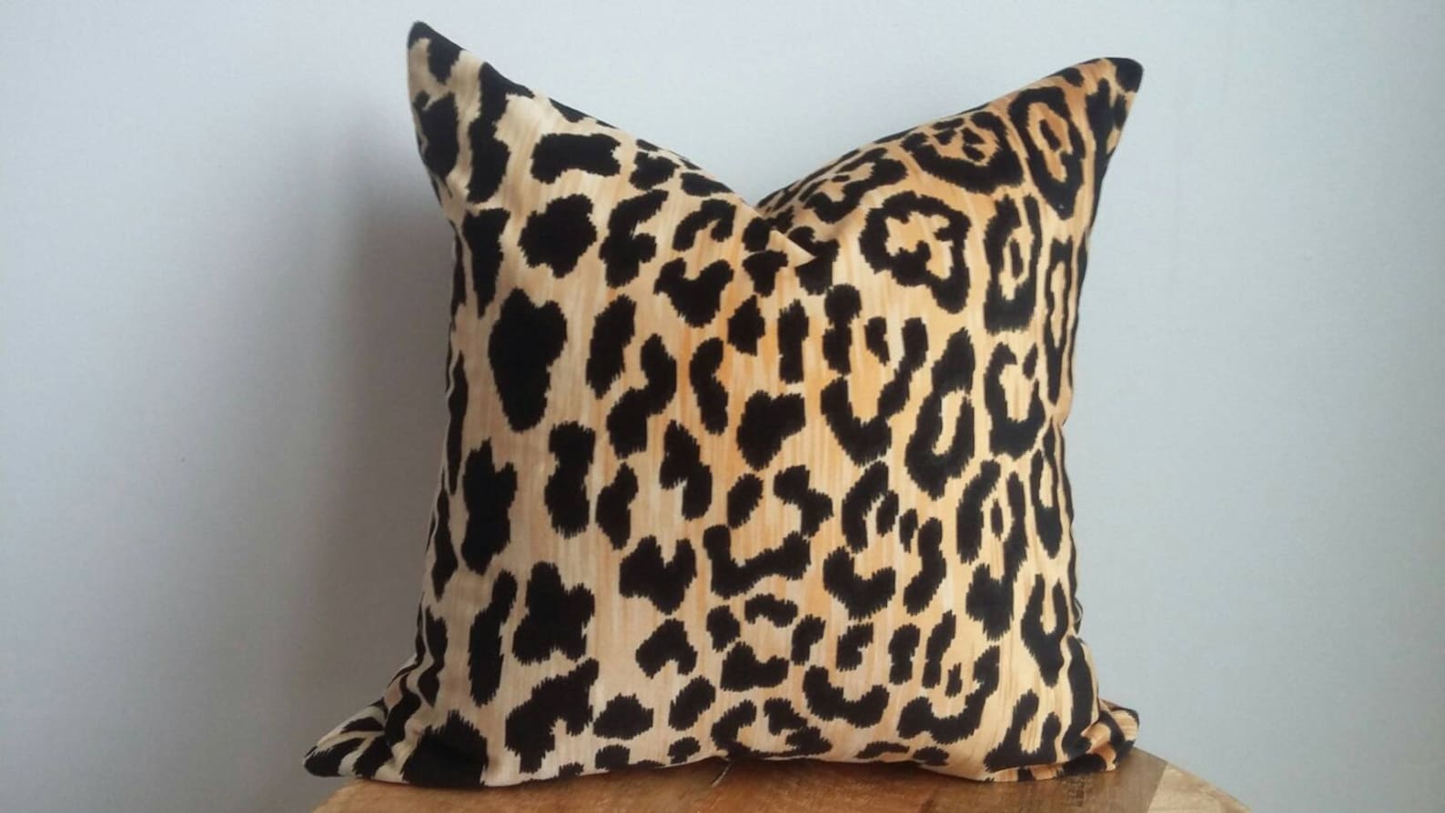 Designer Leopard Animal Print Velvet Pillow Cover Modern Boho Etsy
