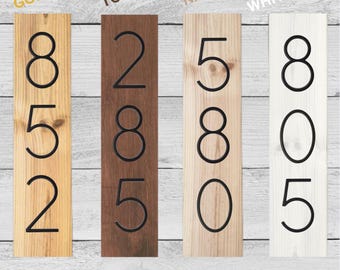 Black floating Metal House Number Sign, Modern Floating House Number sign, Address Plaque, Address Sign, Wood Number Sign, Custom house sign