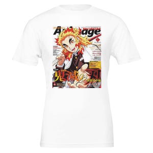 Camiseta unisex premium de cuello redondo con dibujos animados de Rengoku / Bella + Canvas 3001