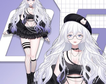 Premade Fully Rigged Live2D Vtuber Model: Ready to Use
