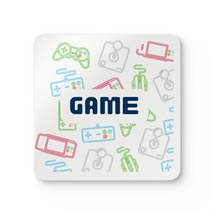 Cork onderzetter voor gamer, gamingaccessoires, retro game-onderzetter, gamercadeau, decor videogame, benodigdheden thuisbar