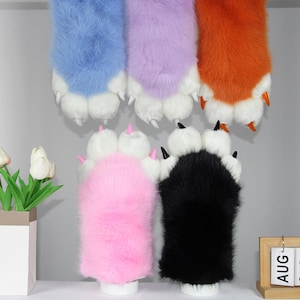 Fursuit Handpaws | Cat Handpaws | Fur Gloves | Convention Costume Accessories | Cosplay Character Hands | Fursona Costume Paw Gloves