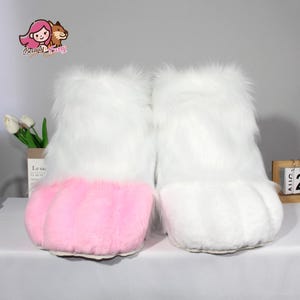 Furry Feetpaws, Custom Fursuit Shoes , Free Choice Of Color! Cosplay Feetpaws , Fur Paws , Wolf Paws , Fursuit Foot Paw , Cosplay Fluffy Paw