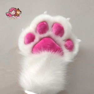 Cat Handpaws | Furry Handpaws | Costume Paws | Free Design | Customized Drawings | Furry Handpaws  | Cosplay Costume | White Paws