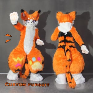 Full Fursuit , Custom Fursuit Full Body , Full Set , Free Custom Color , Cosplay Halloween Fursona Costume