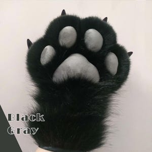 Katzenpfoten | Tiger Pfoten | Schwarze Pfoten | Kostüm Pfoten | Freies Design | Individuelle Zeichnungen | Pelzige Handpfoten | Cosplay Kostüm