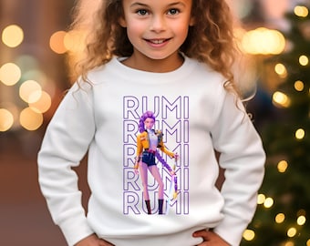 Demon Hunters Mira Rumi Zoey Sweat à Capuche Pour Filles 100% Coton
