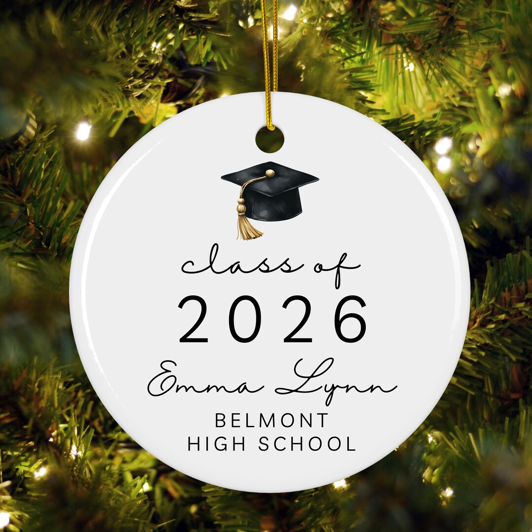 Class of 2026 Graduation Ornament, Personalized Senior Ornament, Custom ...