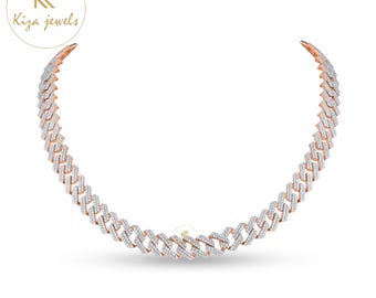 Men's Lab Grown Diamond Cuban Chain: Iced Hip Hop Jewelry