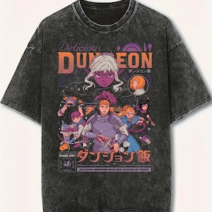Vintage Wash Delicious Dungeon Graphic Tee | Mineral Wash Streetwear