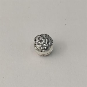 Pandora Shimmering Rose CLIP Charm Silver S925 ALE