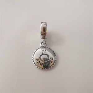 pandoras 925 silver classic logo pendant