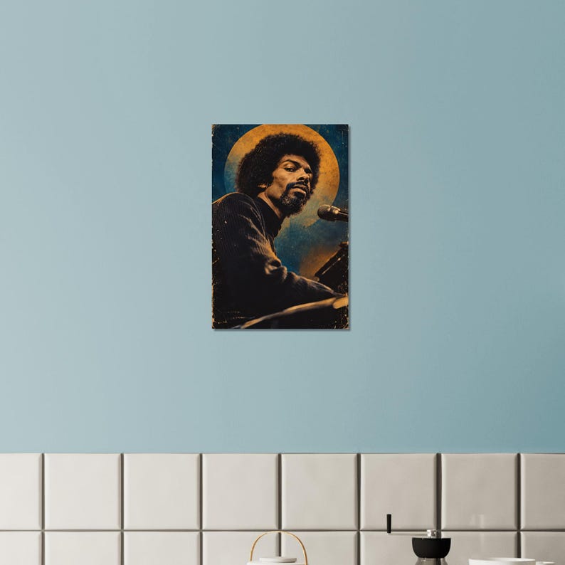 Gil Scott-heron Poster, Revolutionary Poetry Art, Civil Rights Icon ...